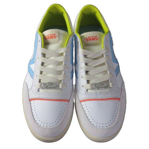 Vans Men's Lowland Cc Jmp Serio Collection White Blue Leather Shoes Size 11.5 - Picture 5 of 5